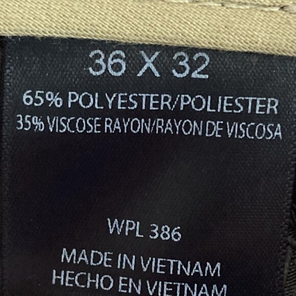 1926 Originals Men's Grey Pants Size 36x32 Straight Fit Flat Front Slash Pockets - Picture 8 of 12